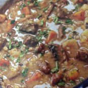 Beef Barley Soup with Roasted Vegetables