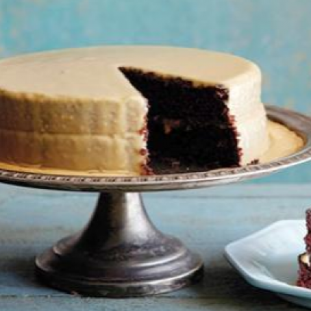 Lizzie's Old Fashioned Cocoa Cake with Caramel Icing