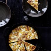 Potato, Salami, and Cheese Frittata