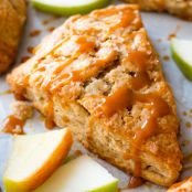 Caramel Apple Cinnamon Scones
