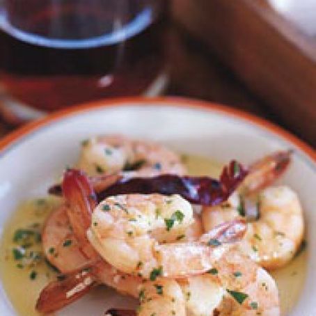 Garlicky Shrimp with Olive Oil