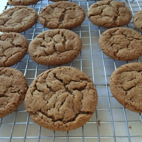 Old Fashion Ginger Crinkle Cookies
