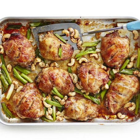 Sticky Chinese Chicken Traybake