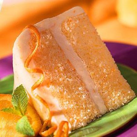 FROSTED ORANGE CHIFFON CAKE