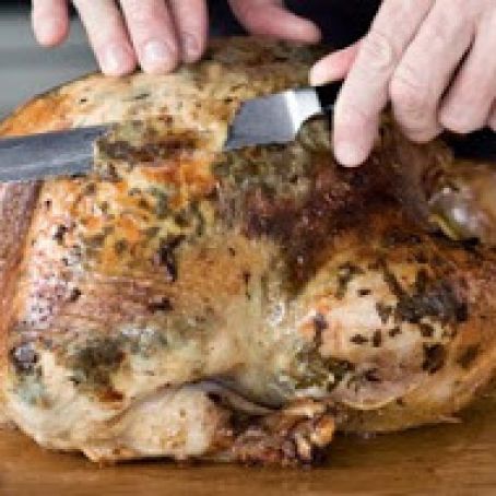Gordon Ramsay's roast turkey with lemon, parsley and garlic