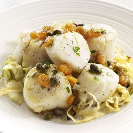Meals (Scallops with Cabbage & Capers)