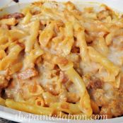 Pumpkin Pasta with Italian Sausage & Ham