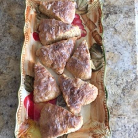 Glazed Cinnamon Scones