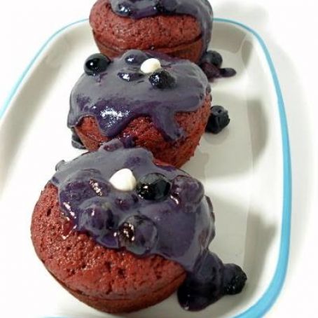 Beet the Blues Cupcakes (July Cupcake Hero Entry)