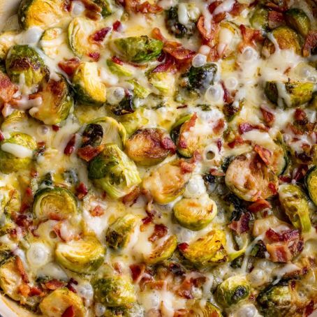 Cheesy Brussel Sprout Bake