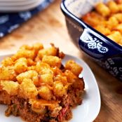 Sloppy Joe Tater Tot Casserole
