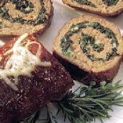 Cheesy Spinach Stuffed Meatloaf