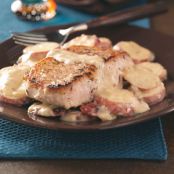 Pork Chops & Potatoes in Mushroom Sauce Recipe