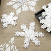 Meringue Snowflakes