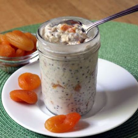 Apricot Ginger Refrigerator Oatmeal