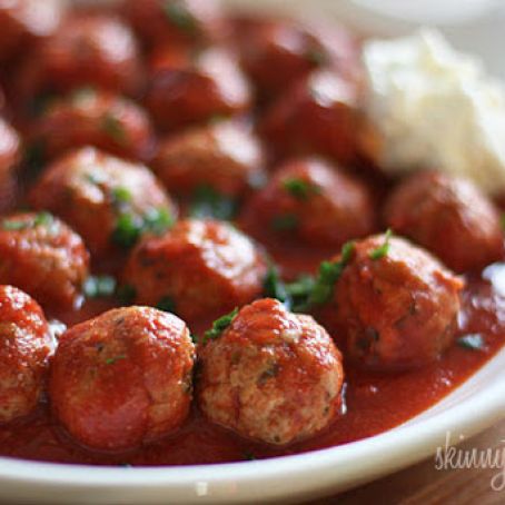 Crock Pot Italian Turkey Meatballs | Skinnytaste