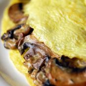 Creamy Mushroom & Onion Omelette