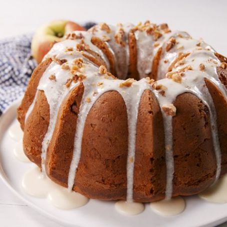 Cheesecake Stuffed Apple Cake
