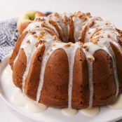 Cheesecake Stuffed Apple Cake