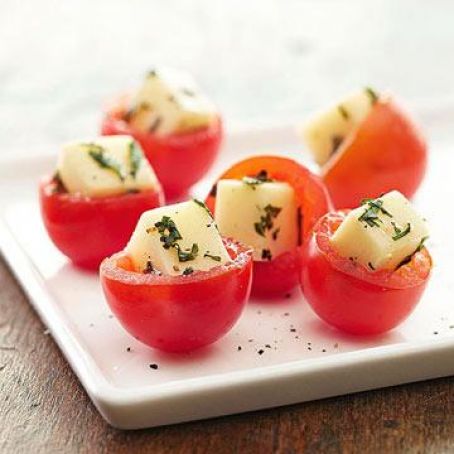 Caprese Stuffed Cherry Tomatoes