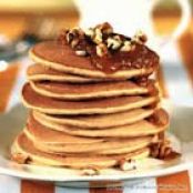 Pumpkin Pancakes with Nutmeg Whipped Cream