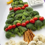 CHRISTMAS TREE VEGETABLE PLATTER