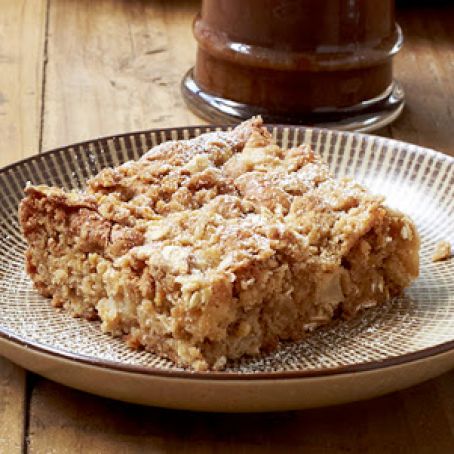 Spiced Oat and Pear Blondies