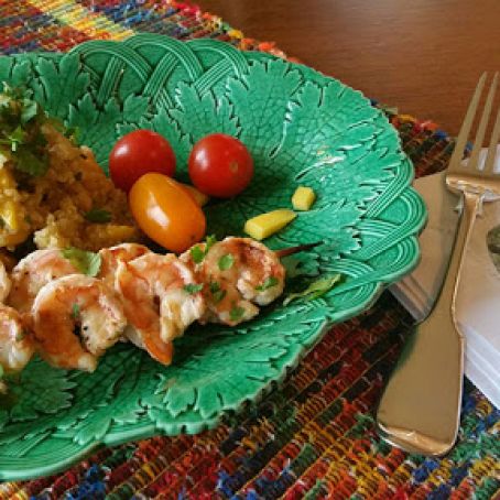 Grilled Garlic Shrimp Recipe from A Trick of the Light | Chief Inspector Gamache Series