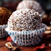 Orange goji and carob balls