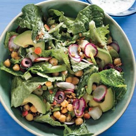 Winter Salad with Lemon-Yogurt Dressing