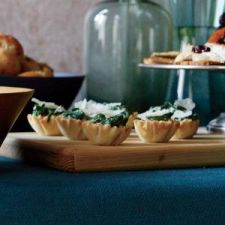 Chipotle Creamed Spinach Phyllo Cups