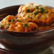 Chili Chicken Soup with Cilantro Dumplings