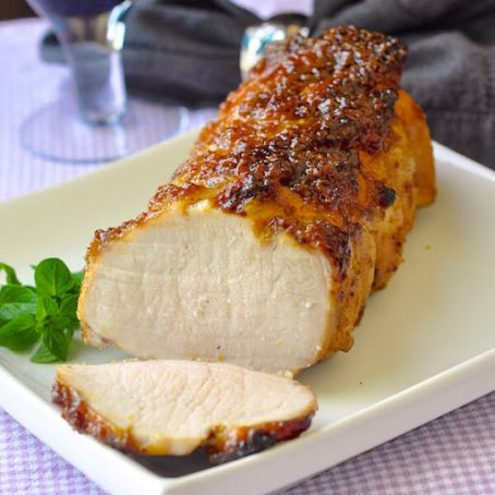 Easy Glazed Brown Sugar and Dijon Pork Loin - Rock Recipes - Rock Recipes