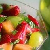 Summer Fruit with Wine and Mint
