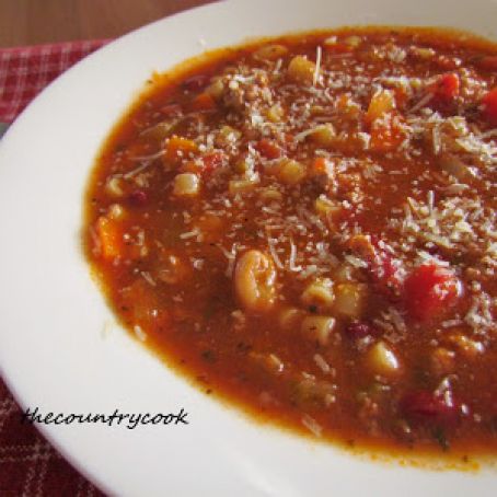 Pasta E. Fagioli Soup Slow Cooker