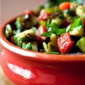 GRILLED EGGPLANT & PEPPER SALAD