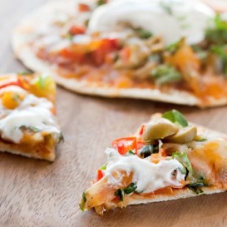 Open Faced Enchilada Veggie Quesadillas