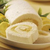 Moist Lemon Angel Cake Roll Recipe
