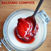 Panna Cotta with Strawberry Balsamic Compote