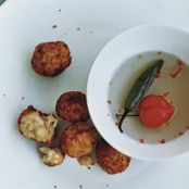 CHEDDAR RICE FRITTERS