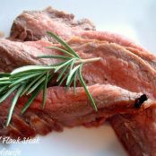 Grilled Flank Steak with Garlic Shallot Rosemary Marinade