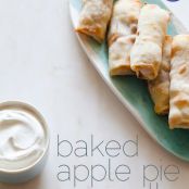 Baked Apple Pie Egg Rolls