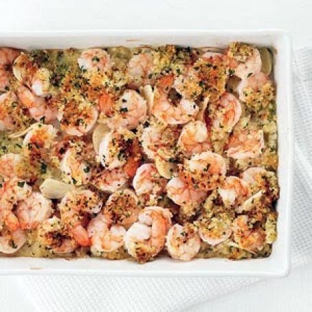 Garlicky Baked Shrimp