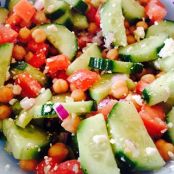 Cucumber Chickpea Salad