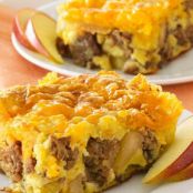 Apple-Sausage-Cheddar Breakfast Bake