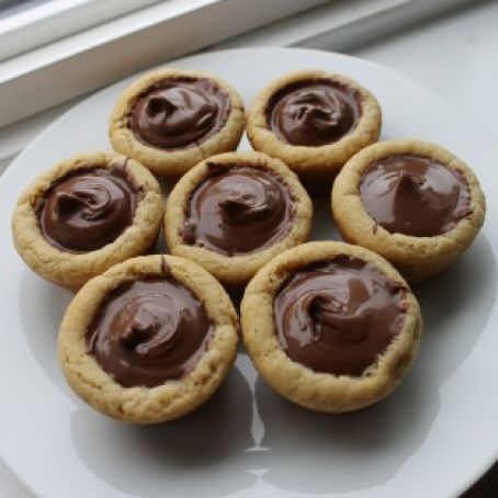 Mini Nutella Cookie Cups