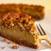 Pumpkin Cheesecake w/Candied Pecans