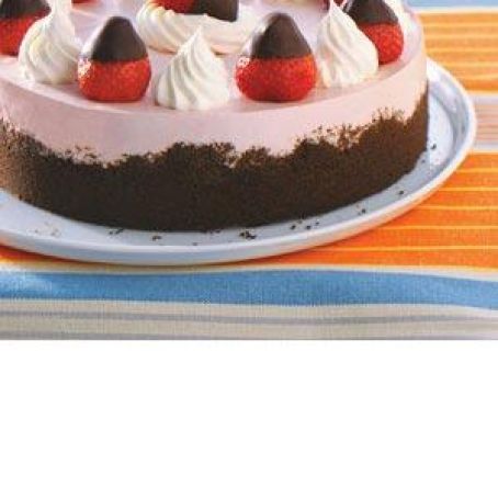 Chocolate-Dipped Strawberry Cheesecake