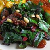 Spinach with Pine Nuts and Raisins