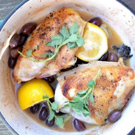 Roasted Chicken With Olives, Feta and Sun-Dried Tomatoes